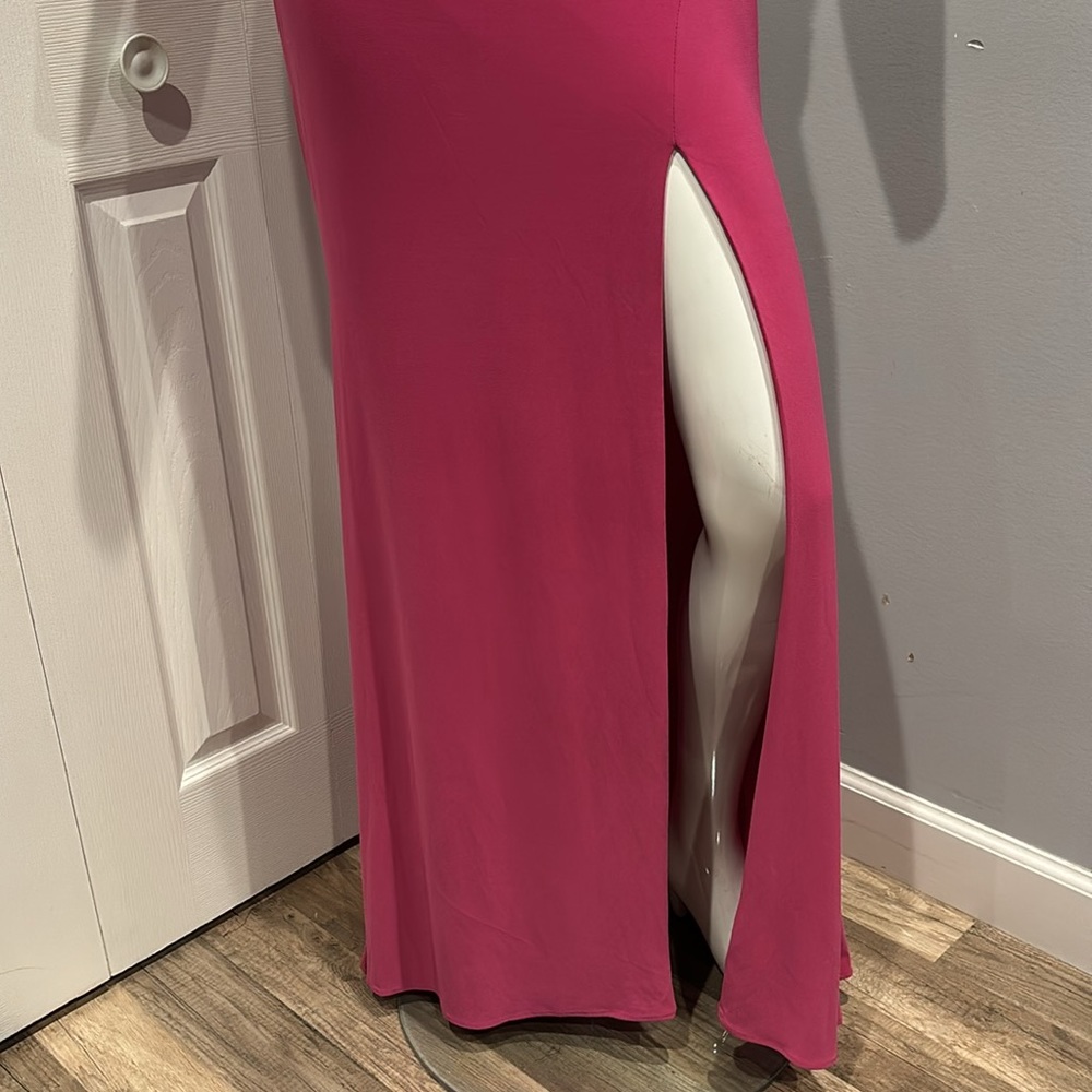 NWOT Ieena for Mac Duggal drape back gown - Picture 7 of 13
